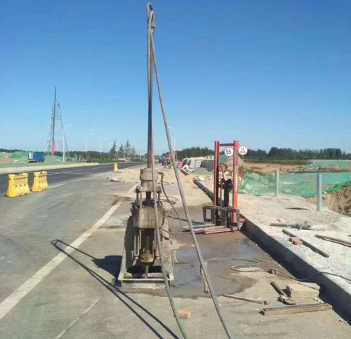 南沙公路高聚物注浆加固